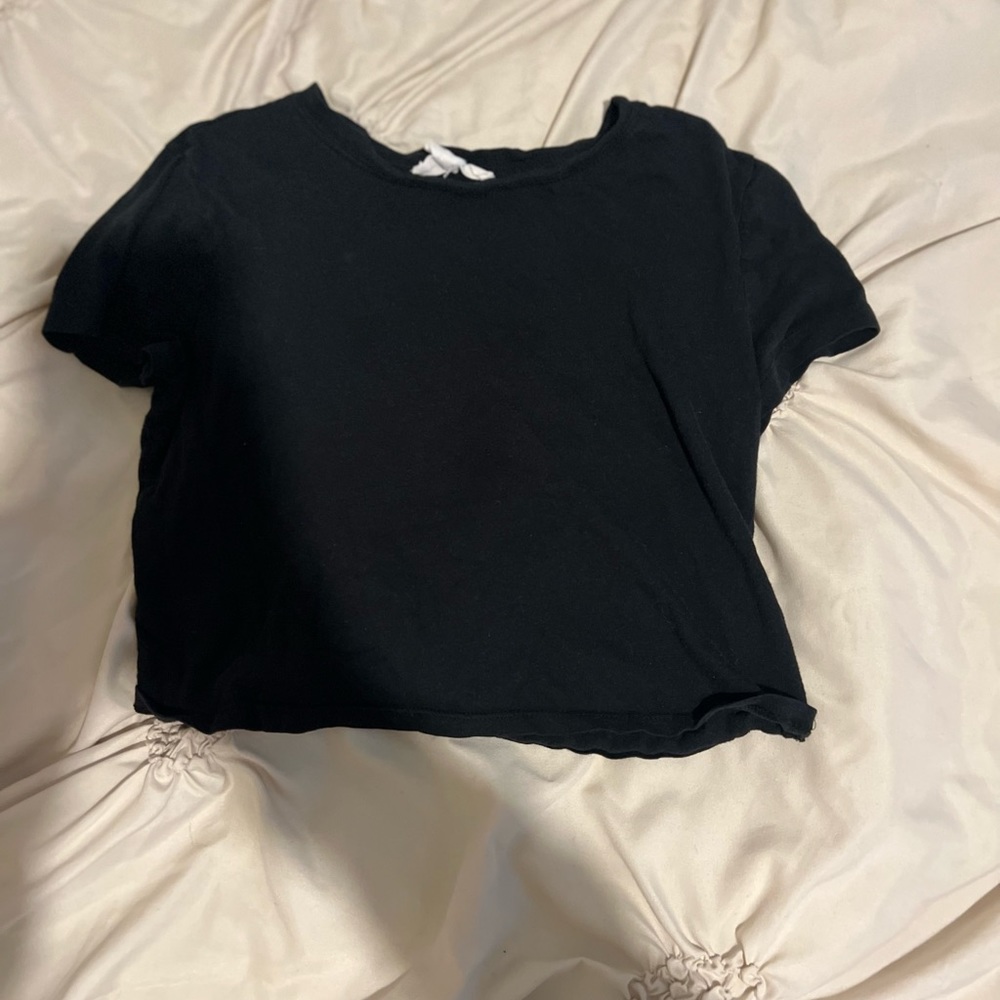 Black crop top